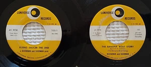 BUCHANAHN And GOODMAN Flying Saucer Mystery Orig LUNIVERSE Novelty Vinyl 45s VG - Foto 1 di 1