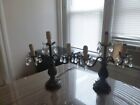 A PAIR OF 3 ARM VICTORIAN CANDELABRA LAMPS!!!
