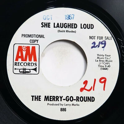 THE MERRY-GO-ROUND - SHE LAUGHED LOUD  (BOTH SIDES) - ROCK 45 *PROMO* - Image 1 of 2