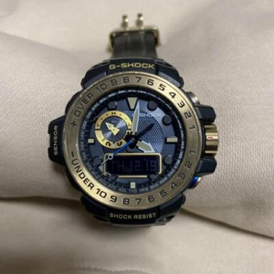 CASIO G-SHOCK GULFMASTER GWN-1000GB-1AJF Black Gold Tough Solar USED - Picture 1 of 11