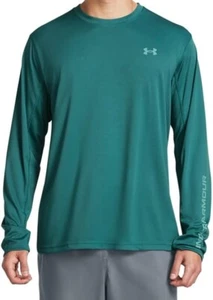 UNDER ARMOUR Herren Drift Tide Knit LS T-Shirt ** COASTAL TEAL/TURQUISE - 2XL ** Neu mit Etikett - Bild 1 von 4