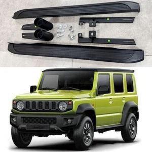Black Running Board fits for Suzuki Jimny 5 door 2019-2024 Side Step Stairs 2PCS - Picture 1 of 11