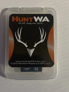 Garmin Plat Map For GPS MicroSD Card Washington State Hunting Maps Free Shipping - Picture 1 of 3
