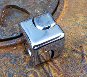 NEW Silver All Metal Fidget Spinner Cube Toy Boys Girls Kids Adults ADHD Stress - Picture 1 of 20