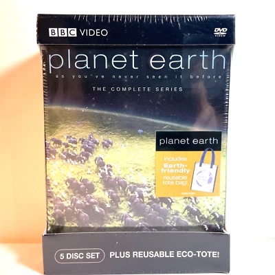 PLANET EARTH: THE COMPLETE SERIES (2006) DVD/Eco Tote -Documentary Nature Family - Image 1 of 4