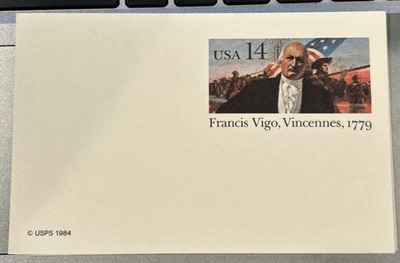 Francis Vigo, Vincennes 14 Cents Post Cards - Image 1 of 4