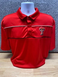 Fanatics Texas Tech Red Raiders Mens 2XL Short Sleeve Polo Shirt College - Picture 1 of 9