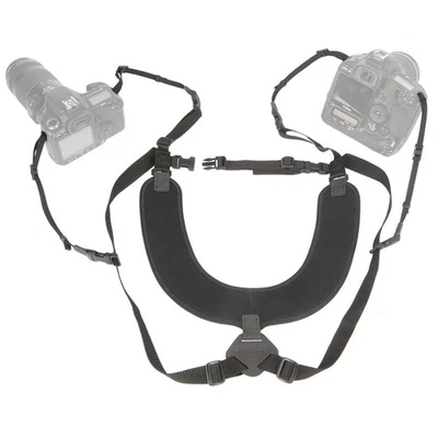 Domestic genuine product OP/TECH Optec Dual Harness Strap Regular 3/8 Black 65 - Image 1 of 4