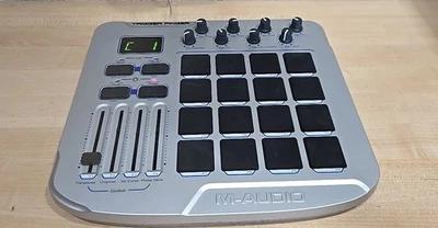 M-Audio Trigger Finger MIDI Controller AC Adapter WORKS (Missing 3 Slider Tabs) - Image 1 of 4