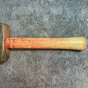 Rare Vintage Dayton USA 3lb. Doppelseitiger Mini Vorschlaghammer mit Hickory-Stiel - Bild 1 von 7