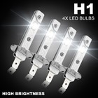 For Honda Prelude 1997-2000 2001 4pc H1+H1 LED Headlight Hi&Low Beam Bulbs White Honda Prelude