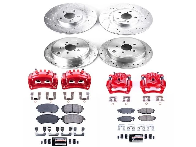 Kit de pastillas de freno delanteras y traseras y rotor para Subaru Legacy 2011 SZ847VN 2010-2012 Foto 1 de 1