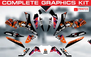 KTM Duke 125 200 390 2011 - 2025 complete graphics kit - Picture 1 of 9