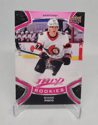 Shane Pinto 21-22 Upper Deck MVP Rookies Pink /100 - Image 1 of 2