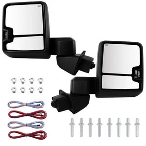 LH RH Heated Tow Mirrors W/ Temperature Sensor For 2019-2022 GMC Serria 1500 - Picture 1 of 11