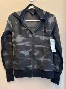 Sudadera con Capucha Estampada Athleta Triumph XS Negra Camuflada Cremallera Chaqueta NUEVA - Imagen 1 de 5