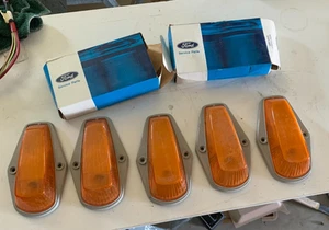 NOS 1976-1989 Ford Truck Cab Clearance Lights D6TZ-15442-A Set of 5 - Picture 1 of 3