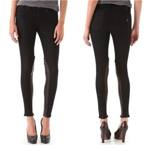 Rag & Bone Midnight Lammfelleinsatz Jodhpur Skinny Jeans 25 - Bild 1 von 11