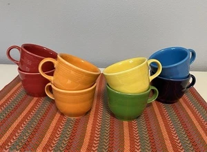 8 Vintage Fiestaware Homer Laughlin Espresso Coffee Tea Cup Mugs USA Fiesta 3” - Picture 1 of 17