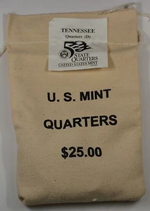 $25 US Mint Sewn FDC 2002-D Tennessee State Quarters Bag in confezione originale - Foto 1 di 2