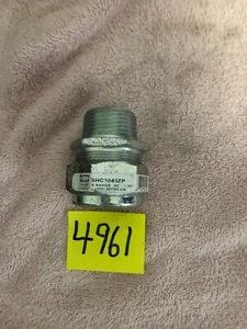 Hubbell SHC1043ZP Cord Connector Straight, Steel, 1" - Picture 1 of 2