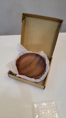 Деревянная закусочная тарелка экологичное блюдо тройник посуда ужин десерт тройник - Изображение 1 из 4