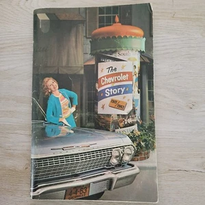 Vintage THE CHEVROLET STORY 1911-1963 History and New Car Promotion Book - Picture 1 of 6