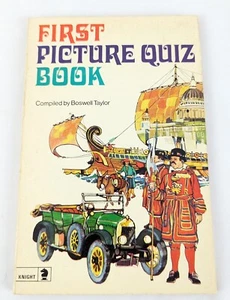 First Picture Quiz Book  Boswell Taylor VTG Knight 300 question 1974 PB - Bild 1 von 8