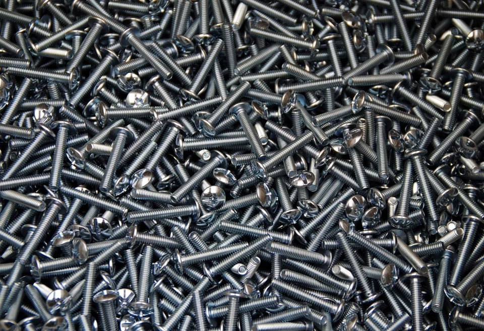 LEXAR INDUSTRIAL (1000) Combo Drive 8-32 x 1 Slotted Phillips Truss Head Machine Screws #8 Zinc