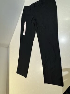 Pantalone Banana Republic Jackson Fit gamba larga nero elasticizzato morbido donna 8P - Foto 1 di 7