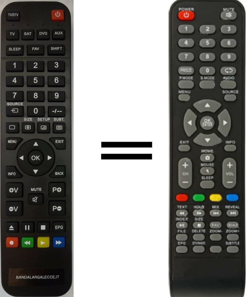 Telecomando gia' programmato per TV MIIA SMART - Immagine 1 di 1