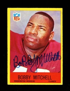 1967 PHILADELPHIA BOBBY MITCHELL #186 REDSKINS HOF AUTOGRAPH SIGNED VINTAGE - Picture 1 of 1