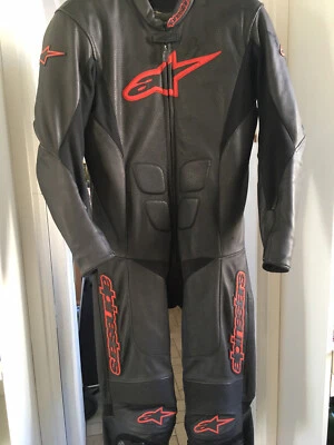 Combinaison Cuir Moto Alpine Stars taille 54 Europe 44 US - Photo 1/4