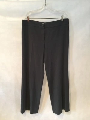 ARMANI COLLEZIONI Dress Pant-Banded Waist Straight Leg Gray Acrylic Blend-12 - Image 1 of 4