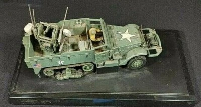 Tanque de transporte de motor de armas múltiples EE. UU. M16 3ª División Blindada Normandía 1944 Foto 1 de 4