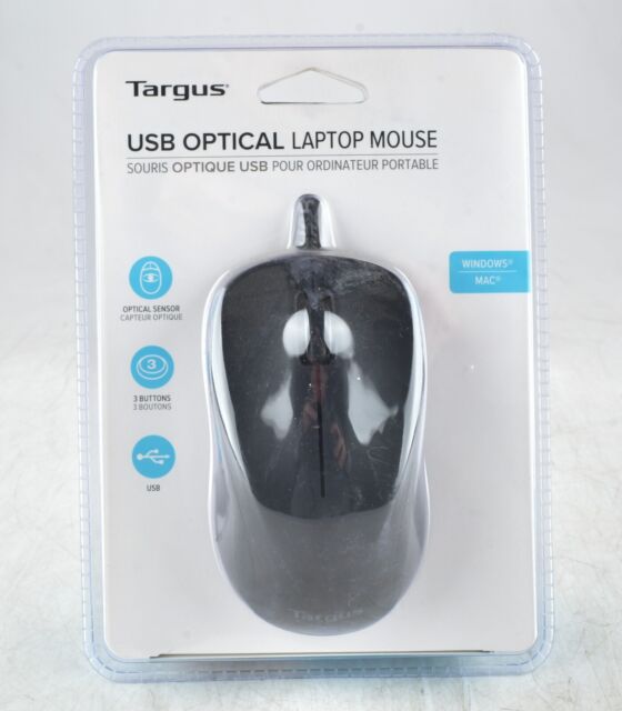 Targus 3 Button Optical USB Laptop Mouse Amu51us Wired for sale