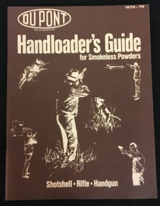 DuPont Handloader's Guide for Smokeless Powders 1975-76 VINTAGE - Imagen 1 de 6