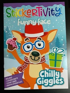 CHRISTMAS STICKERTIVITY FUNNY FACE BOOK CHILLY GIGGLES NEW HOLIDAY KIDS FUN! - Picture 1 of 2