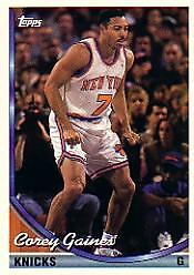 1993-94 Topps New York Knicks Basketball Card #378 Corey Gaines