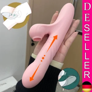 Dildo Vibrator mit Stoßfunktion Sauger Anal Vibratoren Sexspielzeug für Frauen - Bild 1 von 21