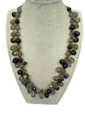 Colar formal Kate Spade New York tom dourado champanhe bolhas esfumaçadas declaração - Imagem 1 de 4