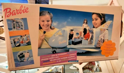 Rare NRFB Barbie Avion Airplane vintage 1999 Made In Italy #22007 Mattel - Imagen 1 de 4