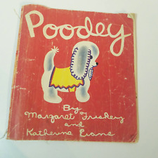 Poodey Margaret Friskey Katherine Evans Vintage Poodle Art, 1943 Duro-Cloth Book