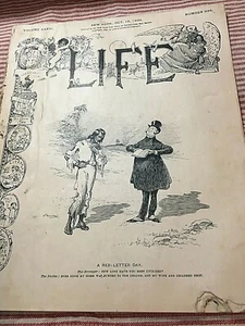 OCT 18 1900 LIFE MAGAZINE-RICHARDS COVER "AS IS" ACCEPTABLE--POLITICAL - Picture 1 of 5
