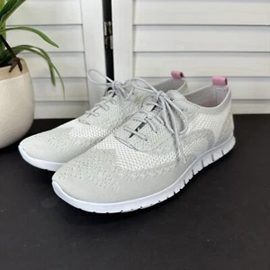 Cole Haan Zergrand Stitchlite Budapester Oxford Sneaker Austerngrau Schuhe Größe 10 B - Bild 1 von 9