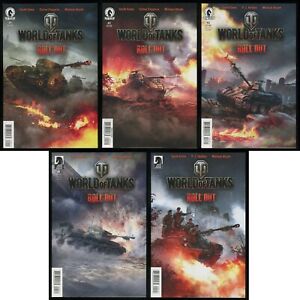 World of Tanks Comic Set 1-2-3-4-5 Lot Garth Ennis War WW2 Normandy D-Day Panzer