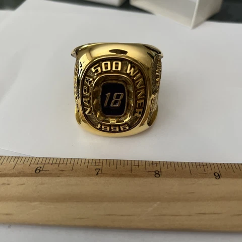 Bobby Labonte 18 1996 Oversized Jumbo Paperweight NASCAR Ring Napa 500 Winner Cover