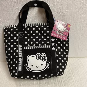 Cartera de lunares en blanco y negro con bolsillo delantero (USC) todavía tiene etiqueta - Imagen 1 de 10