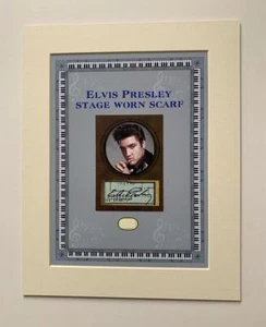 ELVIS PRESLEY #D PERSONALLY OWNED & WORN CONCERT SCARF SWATCH LOA & FREE GIFTS - Picture 1 of 1