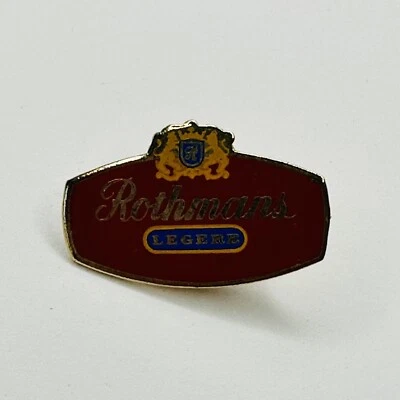 Vntg Tobacco Rothman's Racing Pin Rothmans International France Logo Red Oval - Image 1 of 3